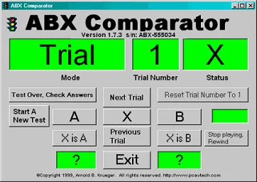 ABX Test PC Software