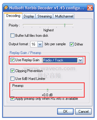 WinAMP Vorbis Decoder�����Ի���