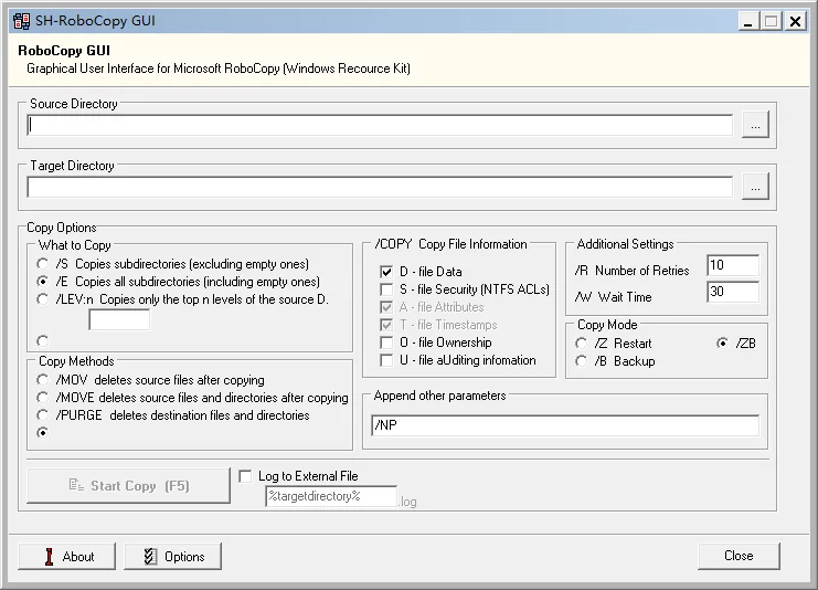 robocopy gui